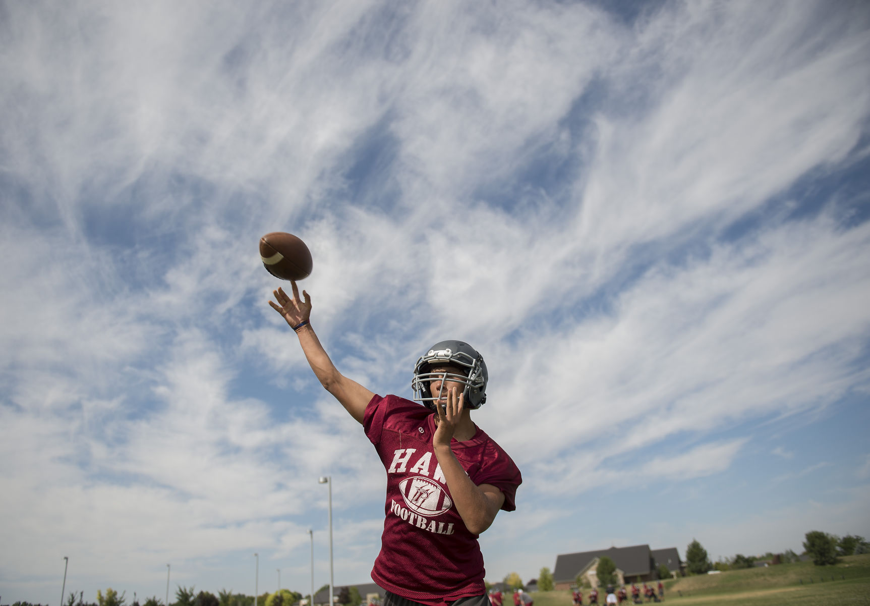 Canyon Ridge football practice